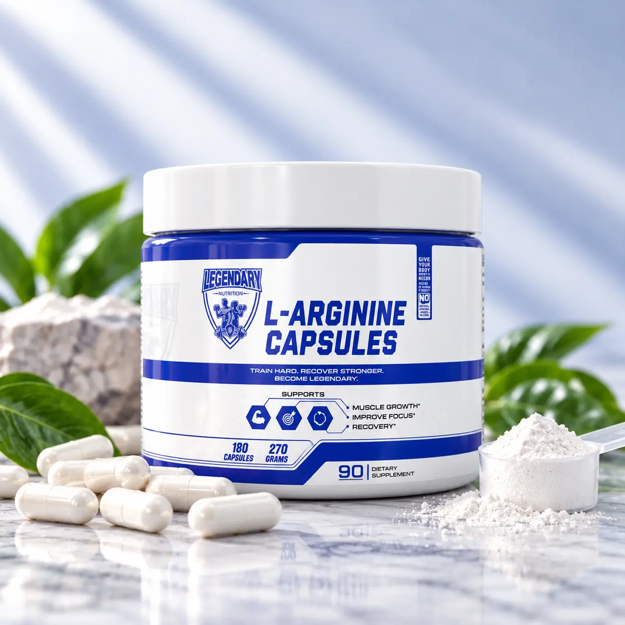 L-Arginin — 180 Kapseln