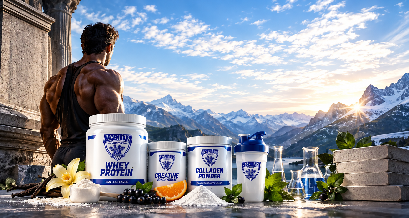 The Legendary Nutrition philosophy representing experience, quality, transparency and ambition