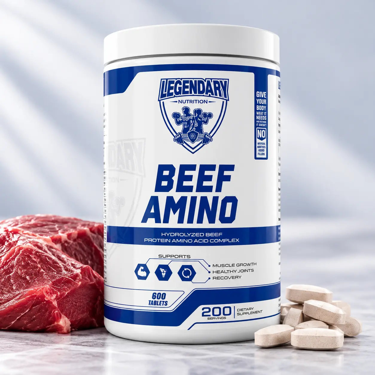 Beef Amino — 600 Tabletten